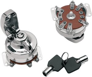 Round Key Internal Contact Switch Chrome