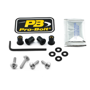 Screen Bolt Aluminium Silver