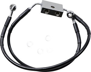 Stainless Steel Brake Line Kit Black, 1, nordicamoto.ro