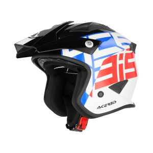 Acerbis Aria Sport Jet sisak, fehér/kék/piros, M-es méret, 1, nordicamoto.ro