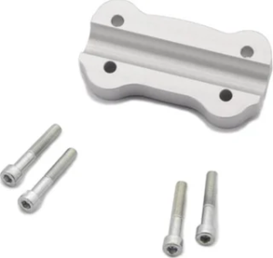 18mm Bar Riser Silver, Powder-coated, 1, nordicamoto.ro
