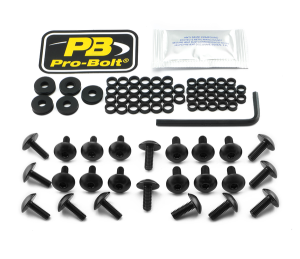 Fairing Bolt Kit For Kawasaki Black
