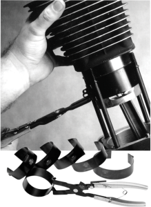 Piston Ring Compressor Set Black, 2, nordicamoto.ro