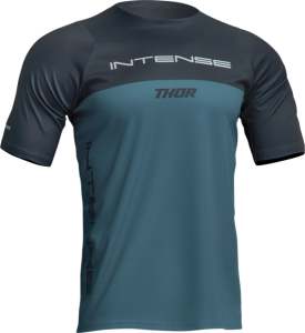 Thor Intense Assist Censis MTB póló, éjfélkék/zöldes-kék, XS méret, 3, nordicamoto.ro