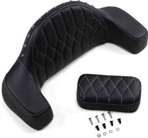 Heated Passenger Backrest Black, 3, nordicamoto.ro
