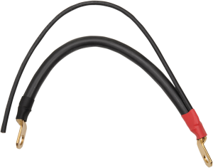 Battery Cable With Auxiliary Wire Black, 1, nordicamoto.ro