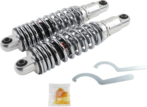 Premium Ride-height Adjustable Shocks Black, Chrome
