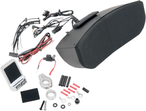 Amplified Speaker Kit For Memphis Shades Batwing Fairings Black