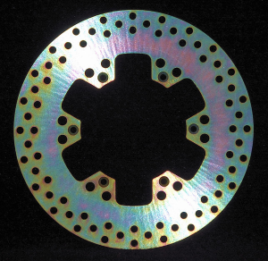 Round D-series Fixed Offroad Brake Rotor Gold, Zinc, 1, nordicamoto.ro