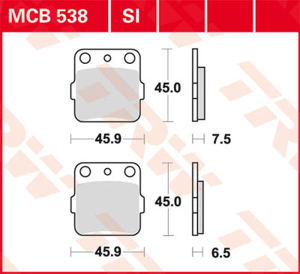 Si Series Sindered Off-road Brake Pads