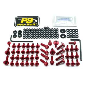 Fairing Bolt Kit For Bmw Red