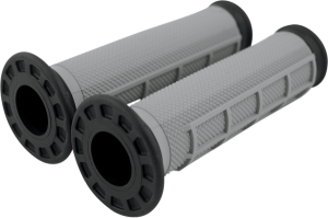 Dual-compound Atv Grips Black, Gray
