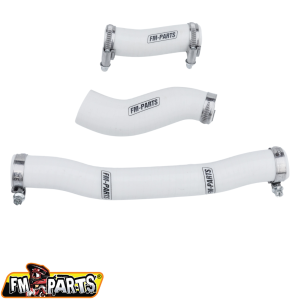 Fm-Parts szilikon hűtőcső-készlet KTM/Husqvarna/GasGas 2020–2023-as modellekhez, fehér, nordicamoto.ro