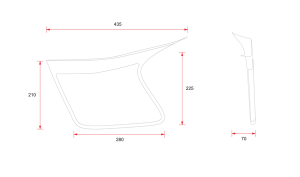 Flat Track Seat Black 
