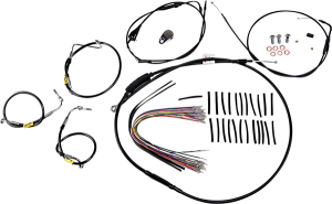 Control Kit For Early Touring Bikes With Bagger Bar Handlebars Black