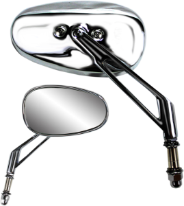 Billet Chrome Mirror Chrome, 1, nordicamoto.ro