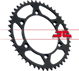JT SPROCKETS Acél hátsó lánckerék, fekete, 3, nordicamoto.ro