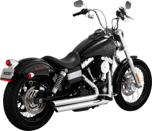 2-into-2 Big Shots Exhaust System Chrome, 1, nordicamoto.ro