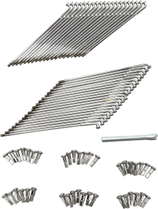 Spoke Set For Spun Steel And Excel Aluminum Rim Chrome