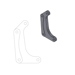 Supermoto versenyrotor-adapter tartó, fekete, 1, nordicamoto.ro