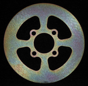 D-series Round Brake Rotor Silver, Zinc