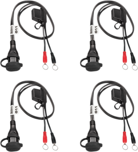 5/16(r) Eyelet Sae Battery Connection Leads Black, 3, nordicamoto.ro
