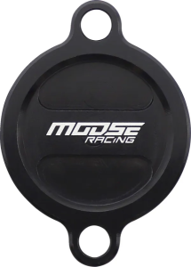 MOOSE RACING Machined Oil Filter Cover Black, 1, nordicamoto.ro
