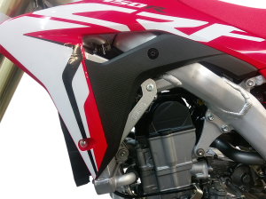 Radiator Race Braces Brushed Aluminum, 4, nordicamoto.ro