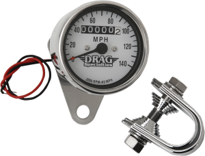 2.4(r) Mini Mechanical Speedometer White