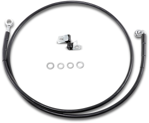 Extended Length Black Vinyl Brake Line Kit Black