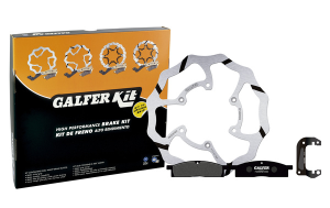 Oversize Brake Kit Front Black, Silver, Stainless Steel, Polished, 2, nordicamoto.ro