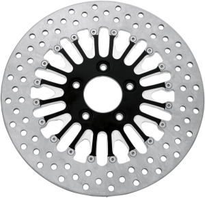 Two-piece Brake Rotor Black, Silver, Matte