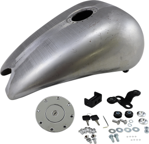 Extended Smooth Top Gas Tank Raw, 1, nordicamoto.ro