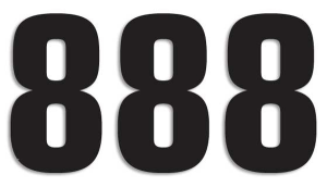 Two Series Numbers Black, 1, nordicamoto.ro