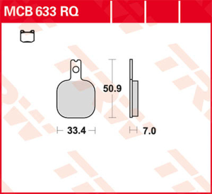 Brake Pad Rq Organic Sport, 2, nordicamoto.ro