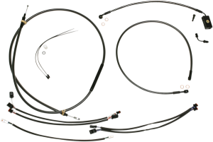 Black Pearl Designer Handlebar Installation Kit Black, 2, nordicamoto.ro
