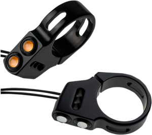 Rat Eye Led Fork Mount Turn Signals Blue, 1, nordicamoto.ro