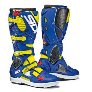 Sidi Crossfire 3 SRS sárga/kék csizma, nordicamoto.ro