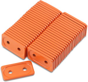 Grand Digger® Support Plates Orange, Powder Coated