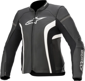 Womens Stella Kira V2 Leather Riding Jacket Black