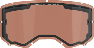 Motorkerékpáros szemüveg, Alpinestars Vision 8 / Vision 5 / Vision 3 piros kettős lencse, nordicamoto.ro