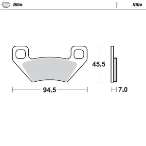 Fékbetétek Nitro ATV-khez, 1, nordicamoto.ro