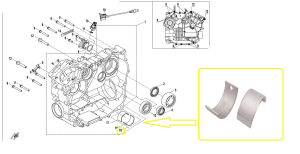 Cuzineți vörös csapágykészlet a CFMOTO 400 / 450 / 520 / 550 / 800 / 850 / 1000 modellekhez (2013–jelenleg), 3, nordicamoto.ro