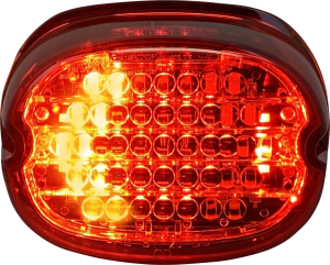 Low Profile Led Taillight With Integrated Auxiliary Turn Signals Red, 3, nordicamoto.ro