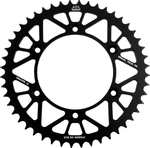JT SPROCKETS Racelite alumínium hátsó lánckerék, fekete , nordicamoto.ro