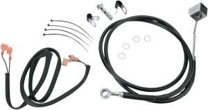 Stainless Steel Brake Line Kit Black, 2, nordicamoto.ro