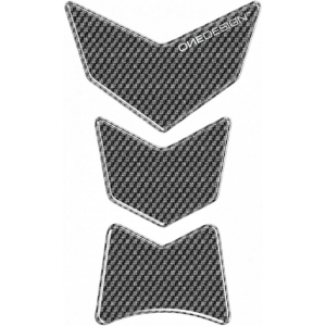 Tankpad OneDesign Moon Carbon Presp fekete, nordicamoto.ro