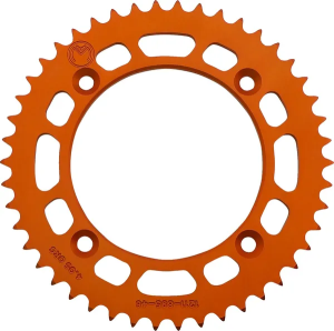 KTM 85 03–19 alumínium fogaskerék, Moose Racing, narancssárga