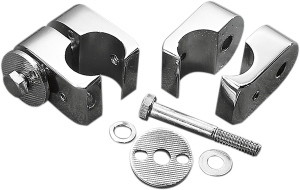 Chrome Universal Accessory Mounts Silver