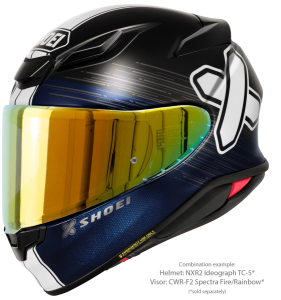 SHOEI NXR2 IDEOGRAPH TC-5 teljes arcú sisak, fekete/kék/fehér, S-es méret, 5, nordicamoto.ro